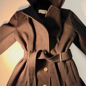 Michael Kors Dark Brown Trench Coat